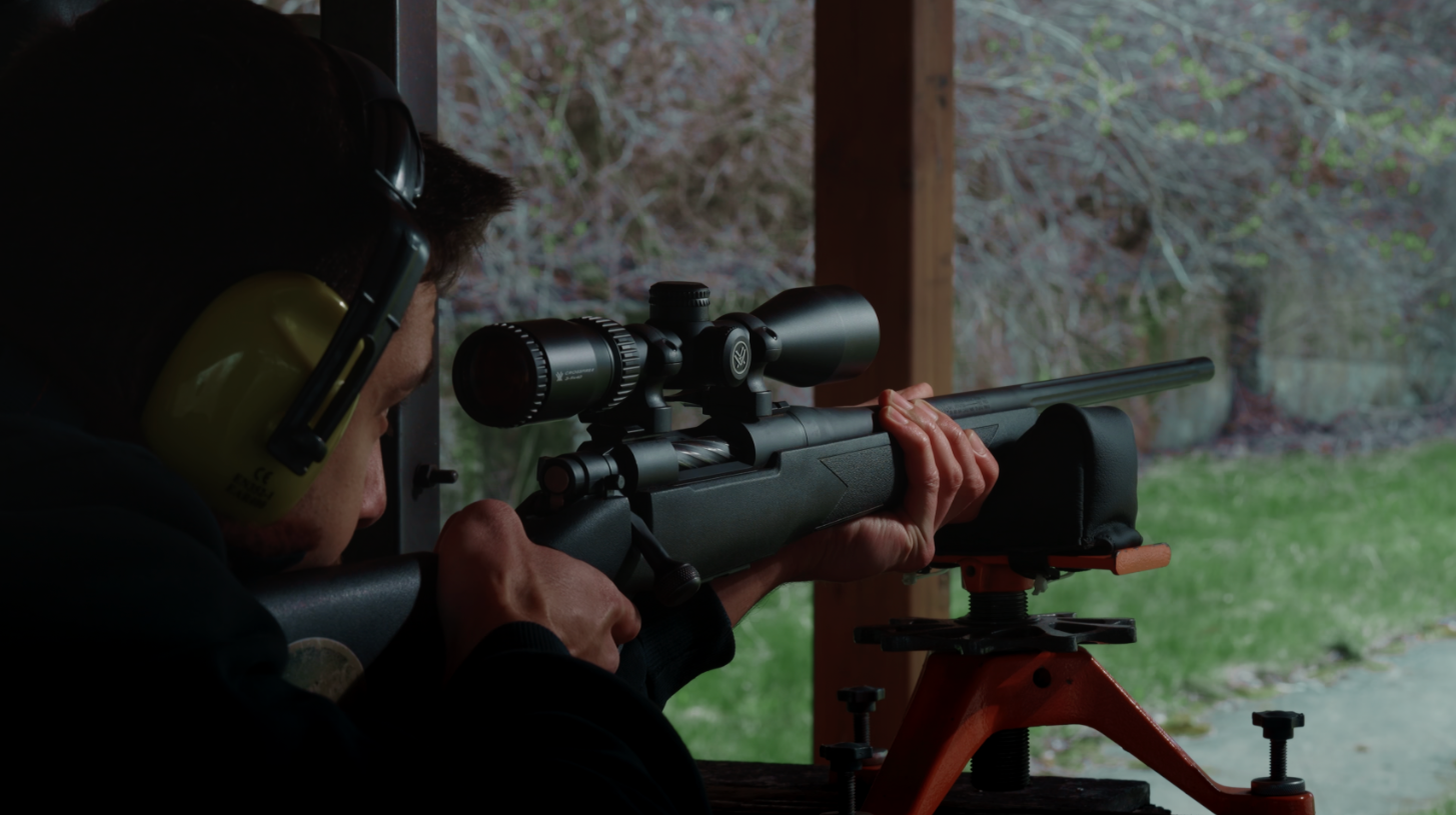 Gunrange shooting with sniper